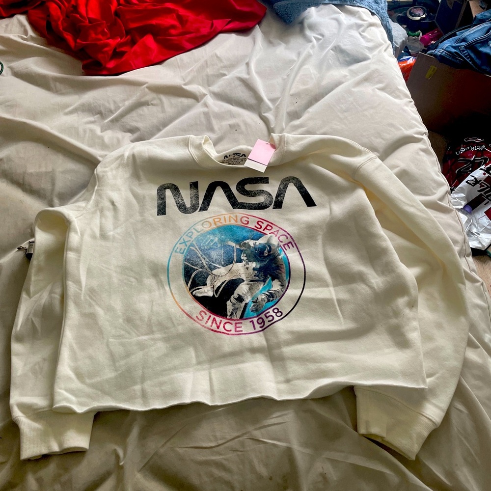 NASA cropped sweatshirt